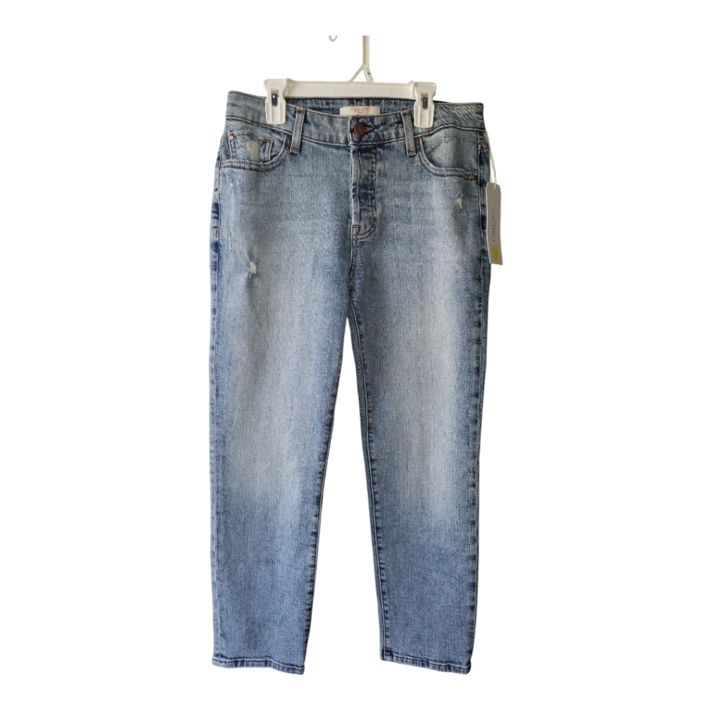 Fidelity Jimi Distressed Straight Leg Jeans Womens Size 26 New